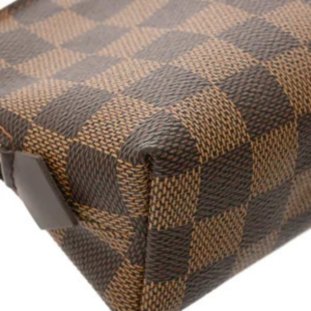 Louis Vuitton Damier Pochette Cosmetic Brown Canvas Pouch - Picture 4 of 10